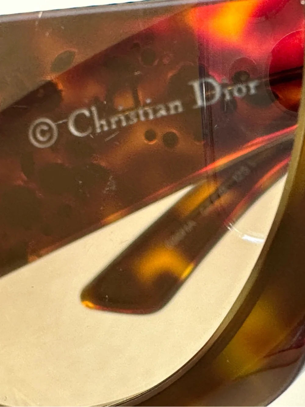 Vintage Christian Dior Ondine Sunglasses Dark Havana 086HA Full Set
